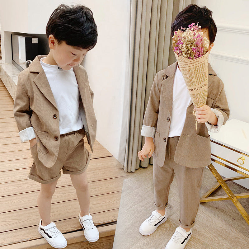 new Korean children's clothing boy casual two-piece tide handsome cute wind