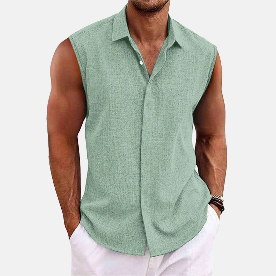 Summer Lapels Button Beach Shirt