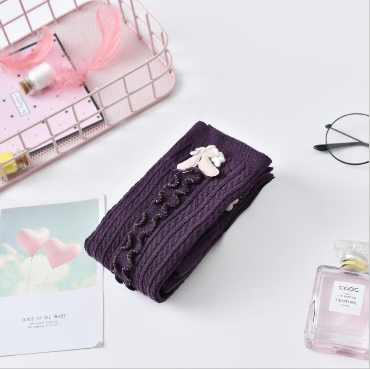 Cozy Cotton Baby Leggings with Bunny & Ruffle Trim β Soft Knitted Toddler Pants for Girls | Flower Bunny Ribbed Winter Leggings