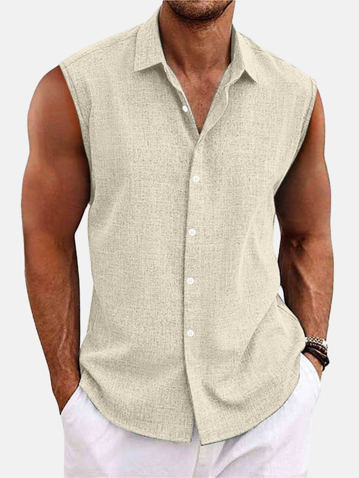 Summer Lapels Button Beach Shirt