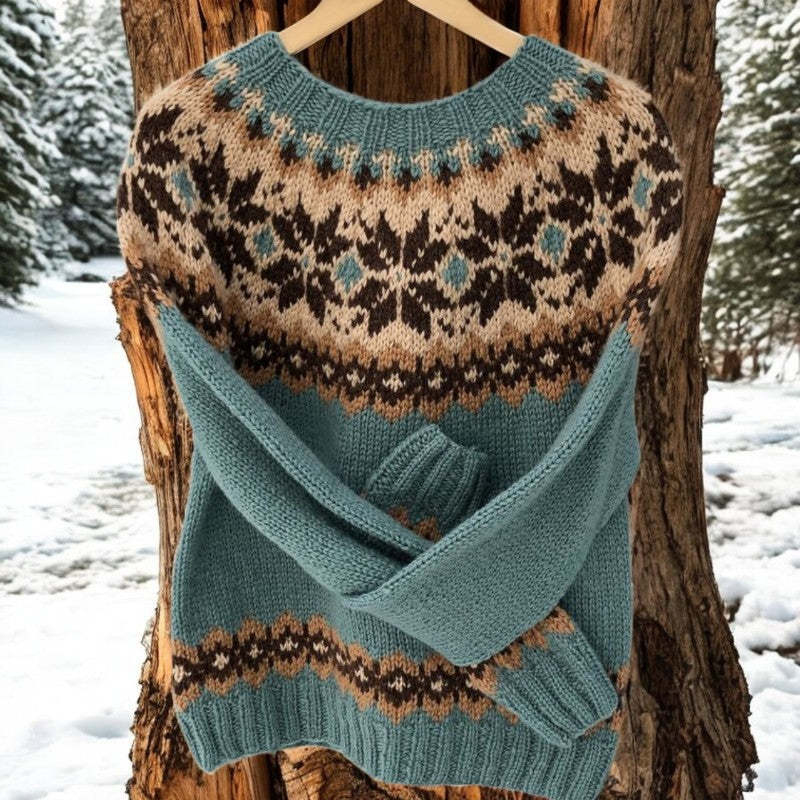 3D Digital Printed Round Neck Sweater