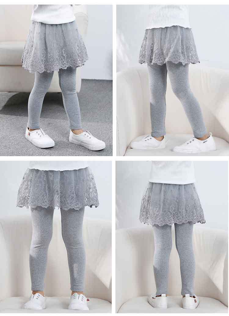 Girls Autumn And Winter Dress Skirt Pants Fake Two Plus Velvet Thickened Leggings