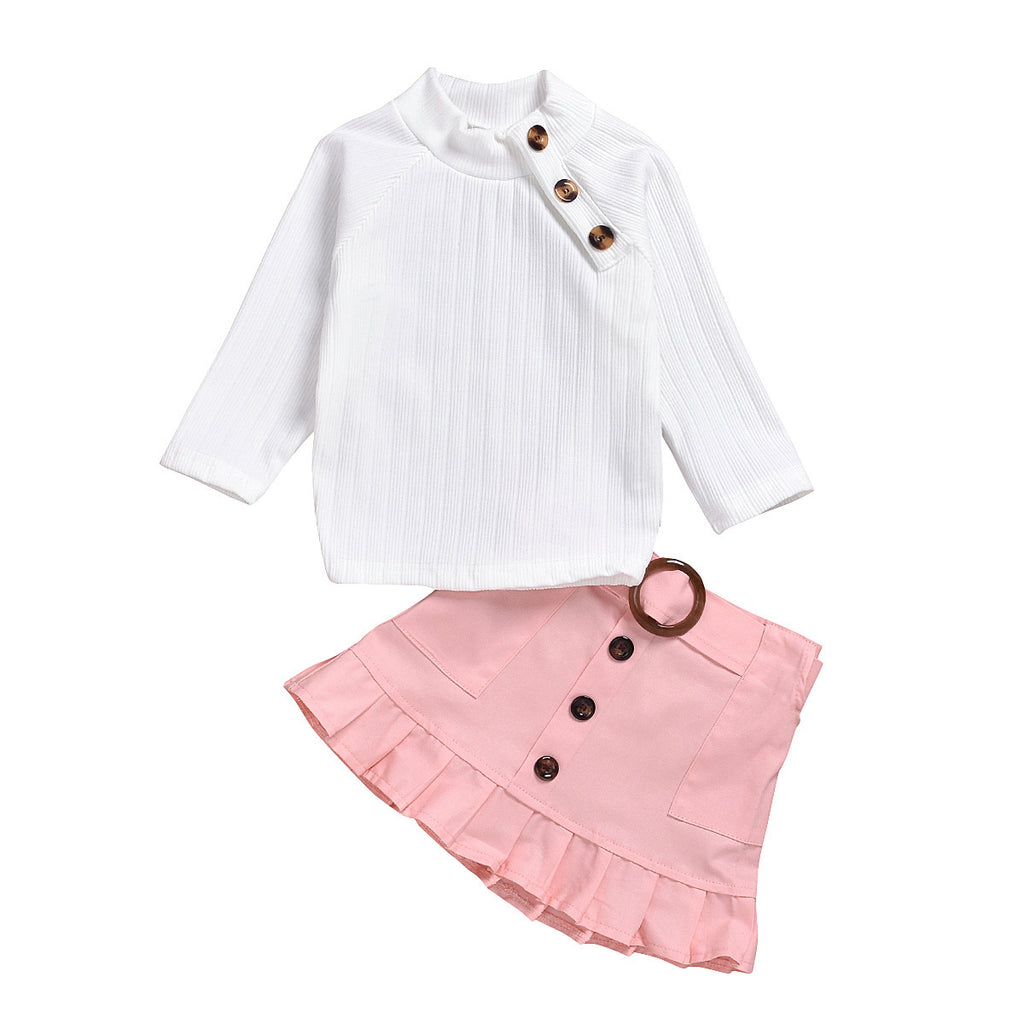 Pure cotton pit strip Girls suit