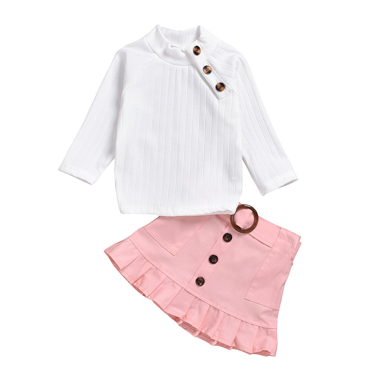 Pure cotton pit strip Girls suit
