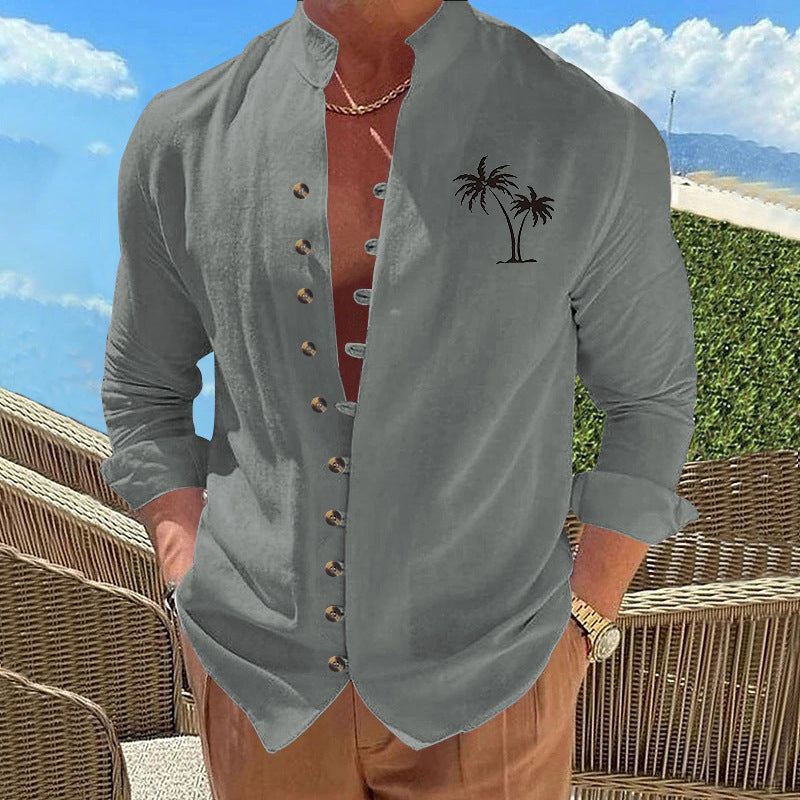 Coconut Vintage Print Slim Men's T-shirt