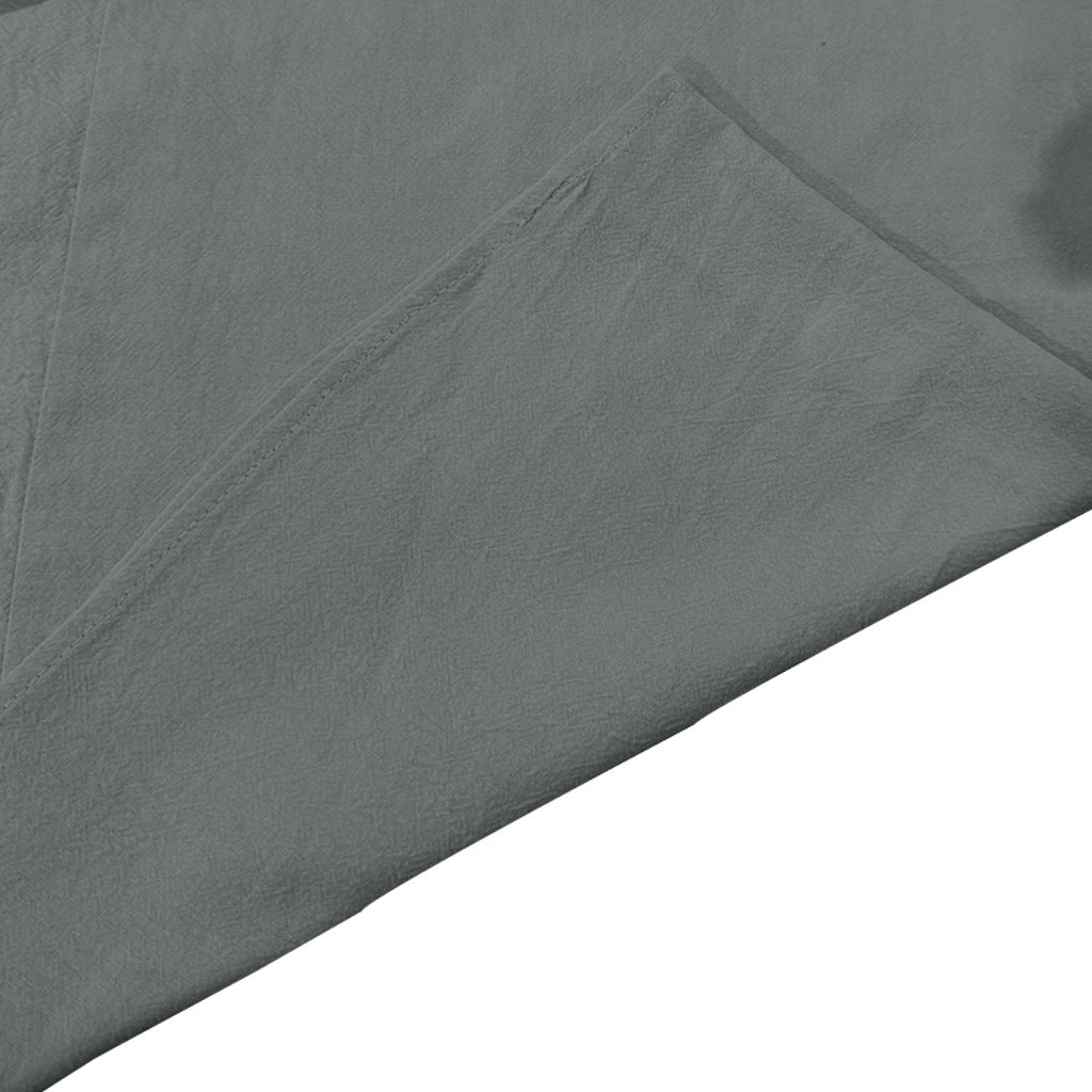 Men’s Boho Lace-Up V-Neck Long Sleeve Cotton Shirt – Relaxed Beach & Casual Style for Effortless Confidence