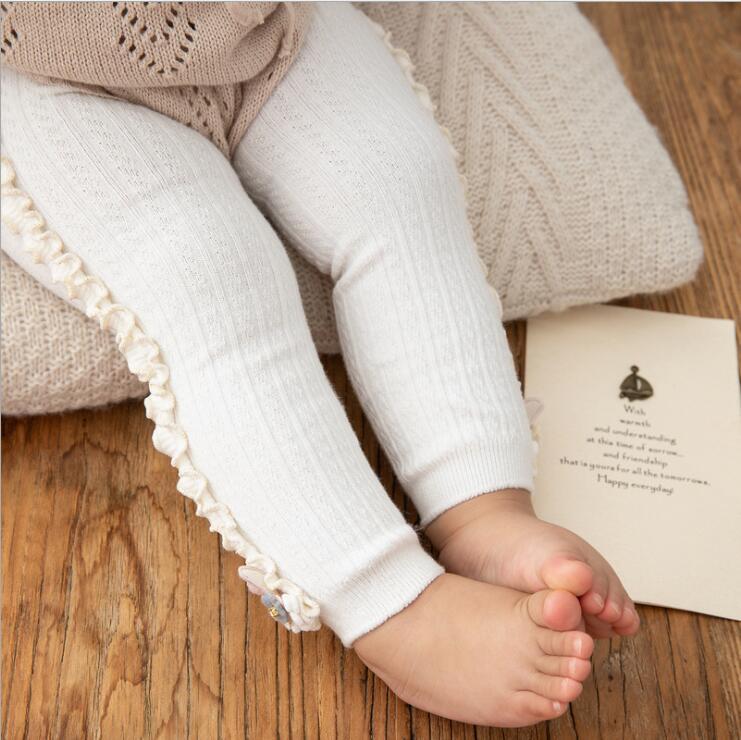 Flower Bunny Ruffle Line Leggings