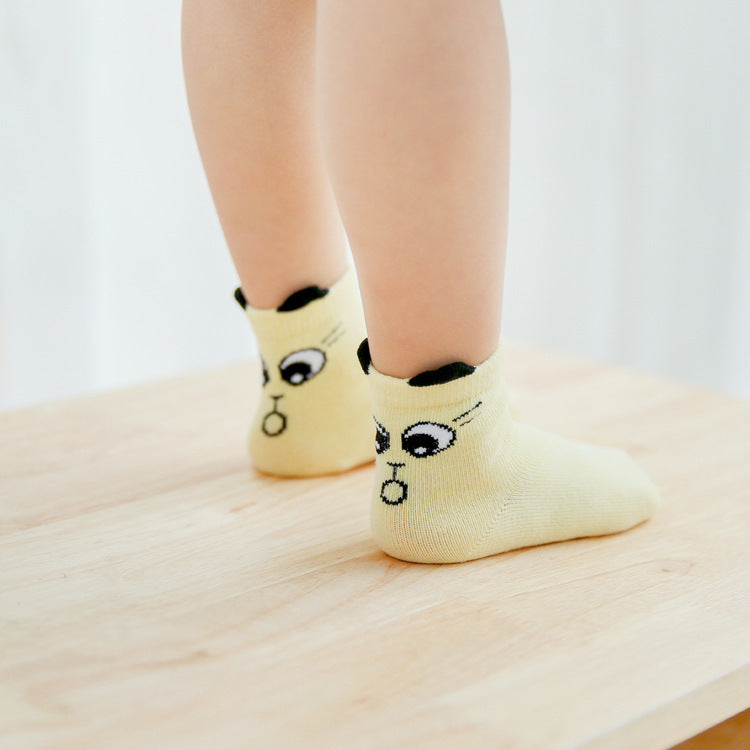 Soft Breathable Anti-Slip Baby Cotton Socks | Cute Cartoon Ruffle Socks for 0-4 Years | Toddler Spring & Summer Comfort Socks