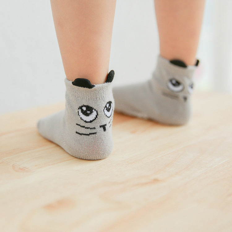 Soft Breathable Anti-Slip Baby Cotton Socks | Cute Cartoon Ruffle Socks for 0-4 Years | Toddler Spring & Summer Comfort Socks