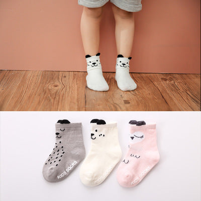 Soft Breathable Anti-Slip Baby Cotton Socks | Cute Cartoon Ruffle Socks for 0-4 Years | Toddler Spring & Summer Comfort Socks