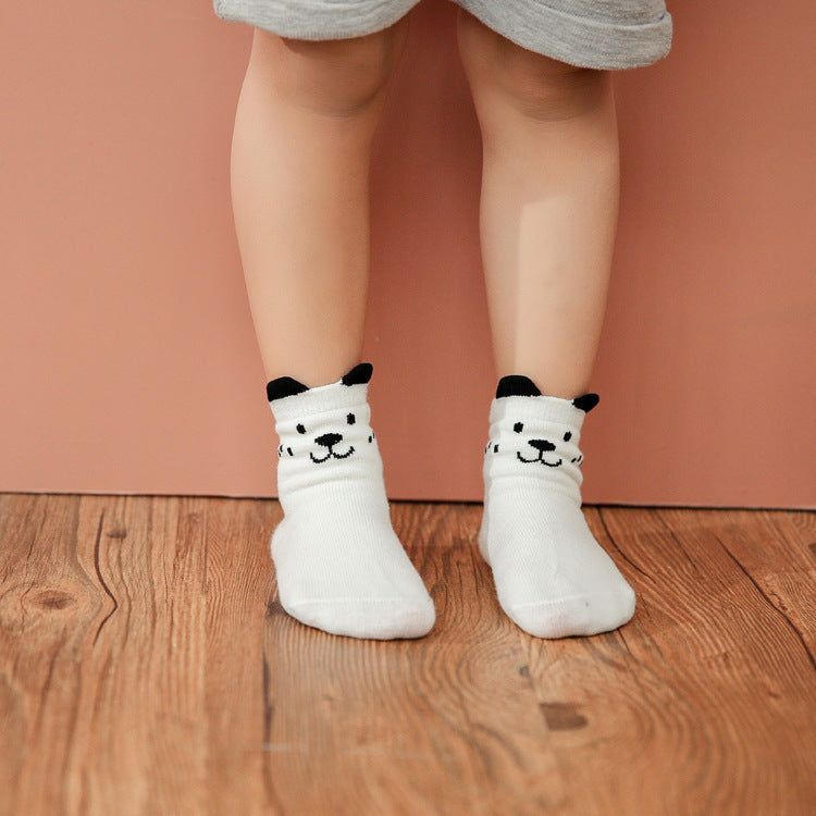 Soft Breathable Anti-Slip Baby Cotton Socks | Cute Cartoon Ruffle Socks for 0-4 Years | Toddler Spring & Summer Comfort Socks