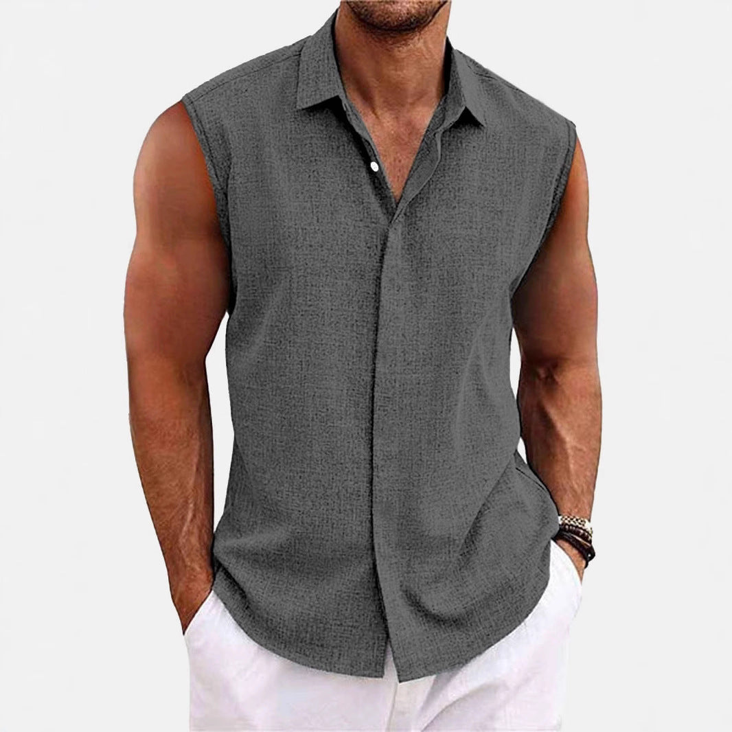 Summer Lapels Button Beach Shirt