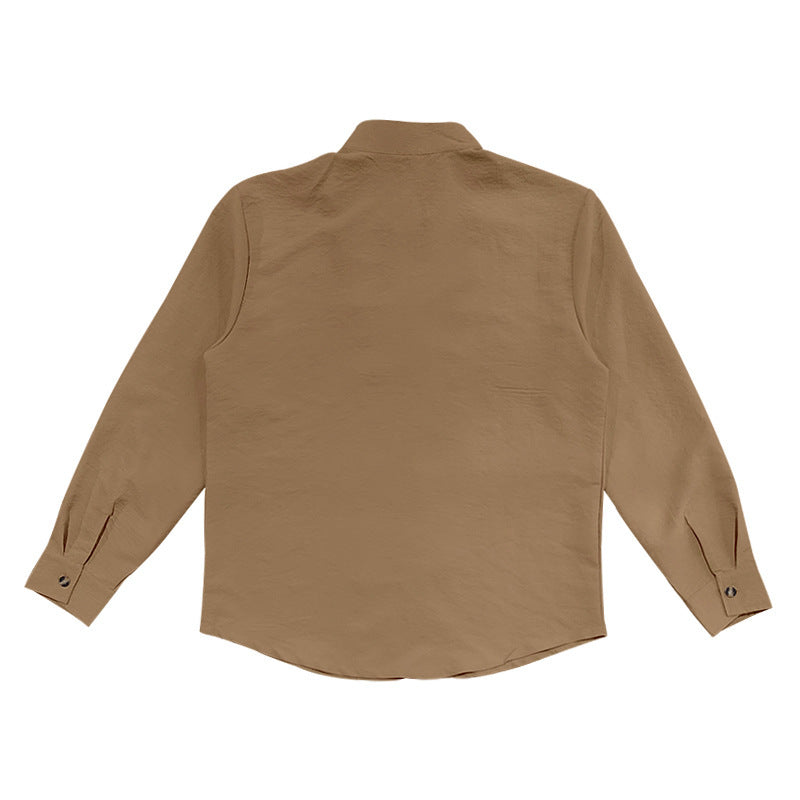 Island Breeze Men’s Linen Shirt – Palm Tree Embroidered Beachwear | Lightweight Vacation Casual Button-Up