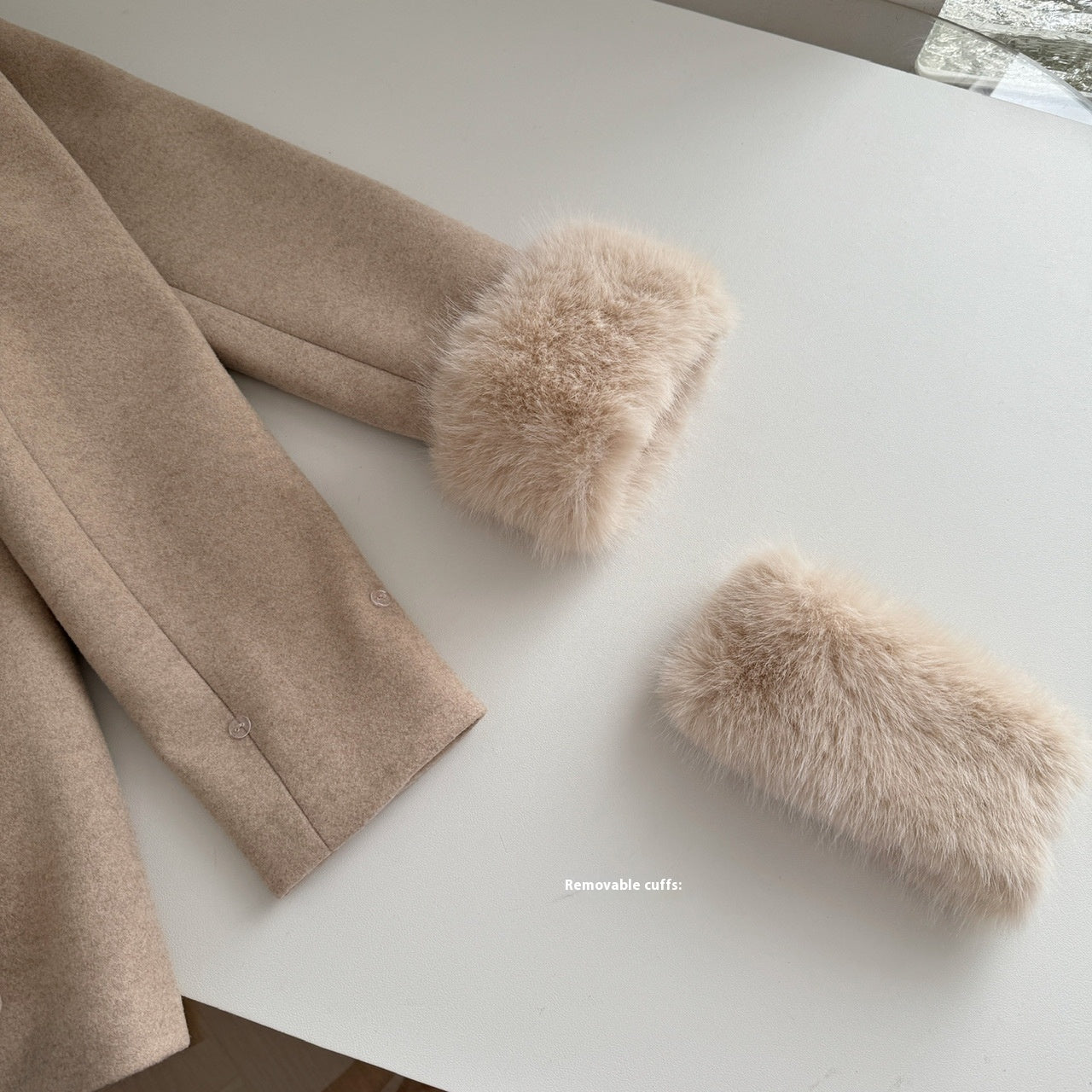 Luxury Wool Blend Coat Set with Faux Fur Collar & Detachable Cape – Elegant Winter Princess Coat for Women | Bloomberry Lifestyle