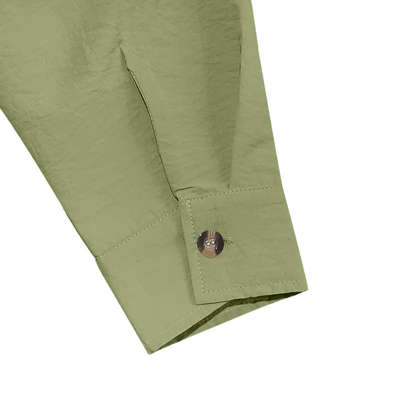 Island Breeze Men’s Linen Shirt – Palm Tree Embroidered Beachwear | Lightweight Vacation Casual Button-Up