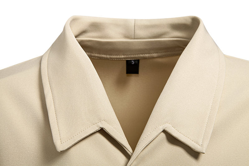 Men’s Modern Slim Fit Cross-Button Designer Shirt – Stylish Asymmetric Button Down for Casual & Party Wear