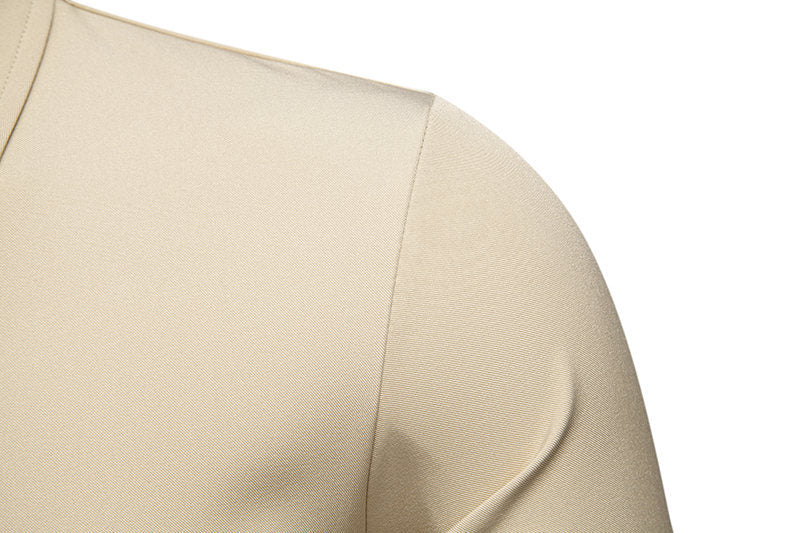 Men’s Modern Slim Fit Cross-Button Designer Shirt – Stylish Asymmetric Button Down for Casual & Party Wear