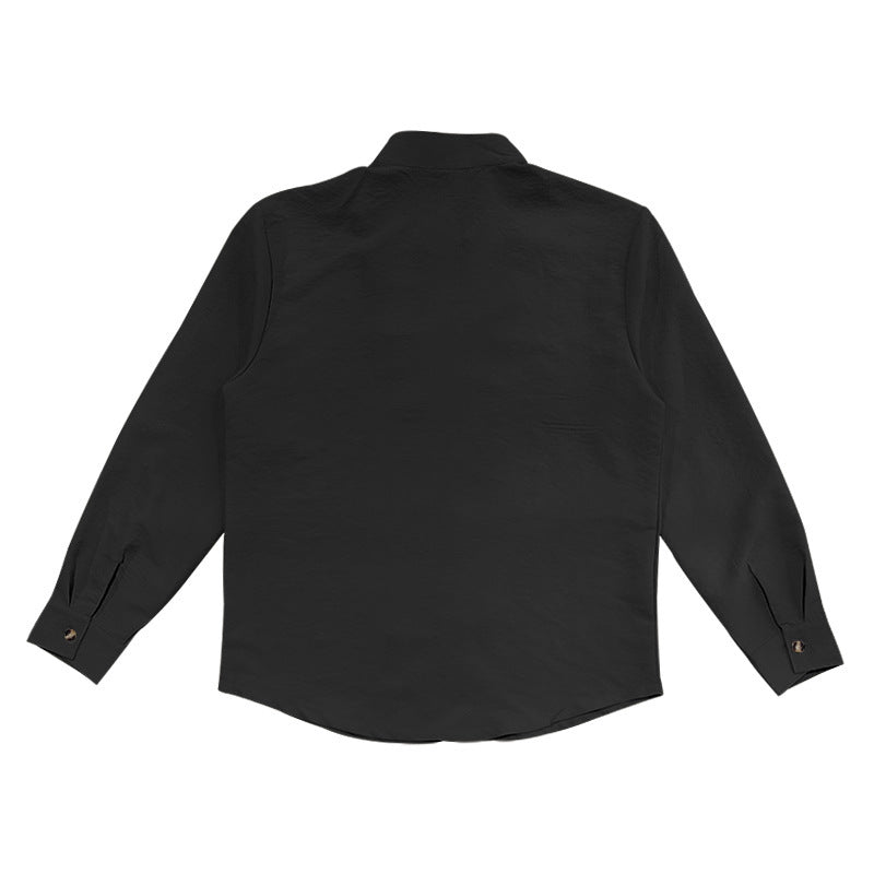 Island Breeze Men’s Linen Shirt – Palm Tree Embroidered Beachwear | Lightweight Vacation Casual Button-Up