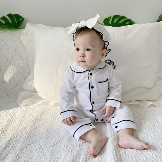 Soft Cotton Baby Sleep Suit – Cozy Long-Sleeve Pajamas for Peaceful Dreams (0–24M)