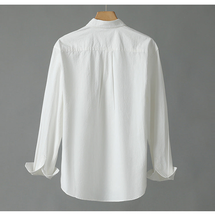 Minimalist Cotton Men’s Shirt – Smart Casual Long Sleeve for Office & Everyday Comfort | Effortless Modern Style