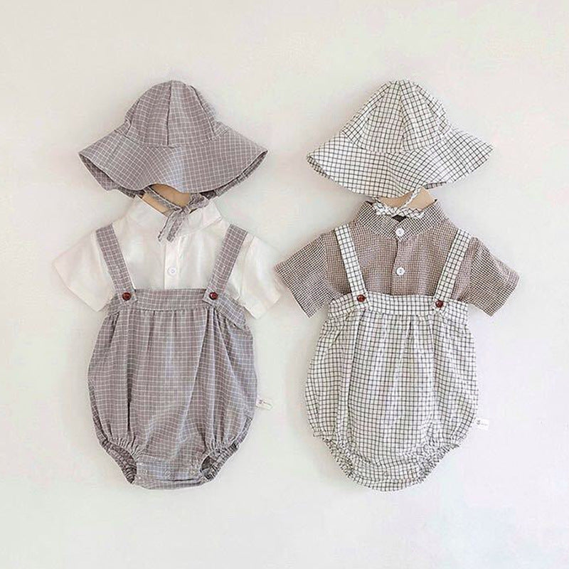 Baby Boy Clothes, Western Style Suspenders Suit, Baby One-piece