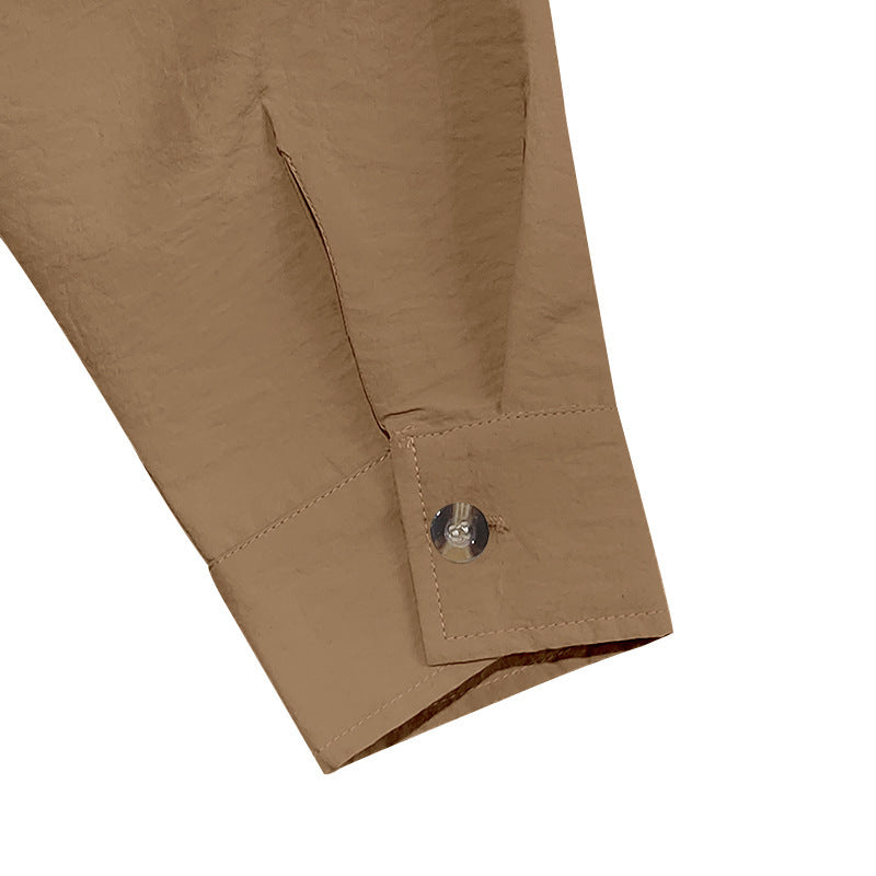 Island Breeze Men’s Linen Shirt – Palm Tree Embroidered Beachwear | Lightweight Vacation Casual Button-Up