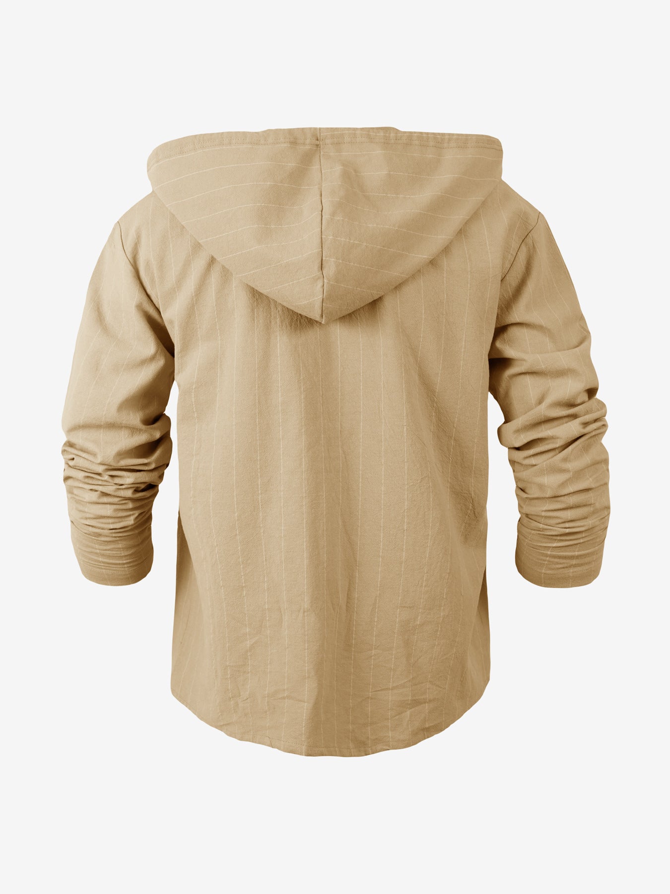 “Men’s Slim Fit Pinstripe Linen Hoodie Shirt – Effortless Style Meets All-Day Comfort | Casual Streetwear Elegance”