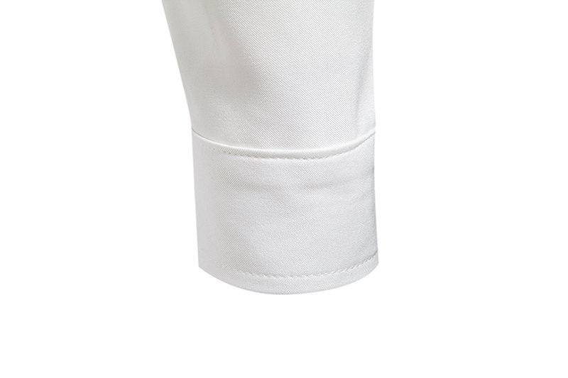 Men’s Modern Slim Fit Cross-Button Designer Shirt – Stylish Asymmetric Button Down for Casual & Party Wear