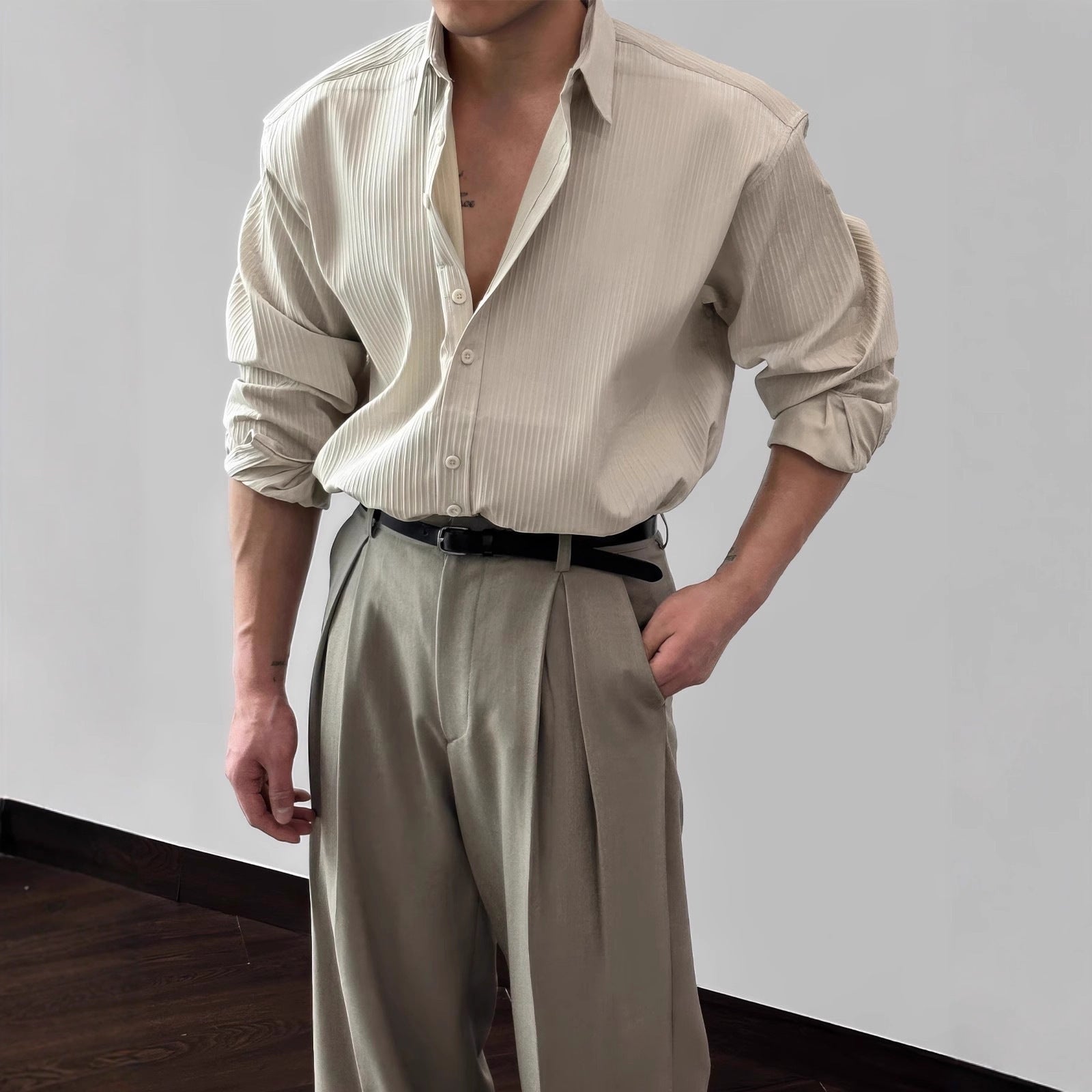 Loose Men's Popular Trendy Artistic Shirt