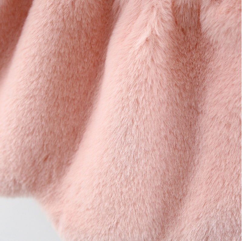 Adorable Bunny Ear Plush Winter Coat for Baby Girls – Ultra Soft Fleece Hooded Jacket with Cute Bow & Mini Bag | Cozy Animal Design